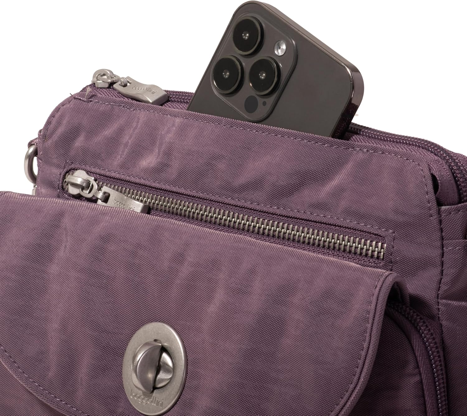 Baggallini Calais Crossbody Bags for Women 10x7 Lightweight Water-Resistant Travel Purse, RFID & Interior Organization