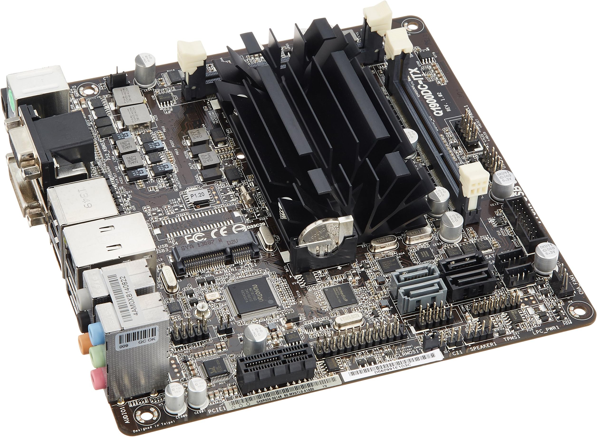 ASRock Q1900DC-ITX Intel J1900 2.0GHz/ DDR3/ SATA3&USB3.0/ A&V&GbE/ Mini-ITX Motherboard & CPU Combo