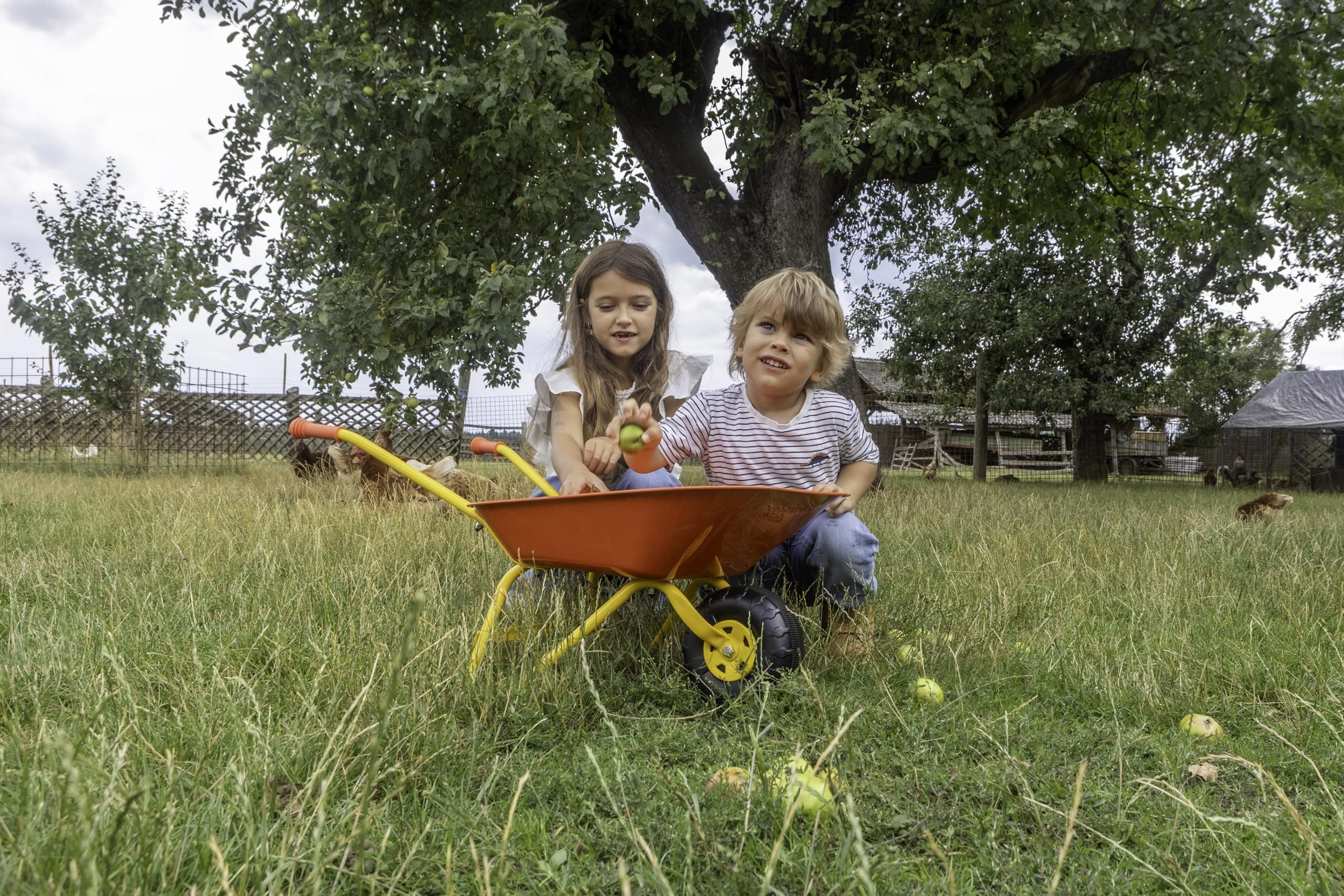 Outdoor Active 559 Brouette en métal Rouge pour Enfant