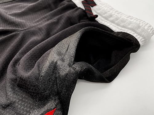 Miniatura 5 de Andrew Scott Paquete de 3 pantalones cortos deportivos de baloncesto estilo malla de rendimiento activo para niños