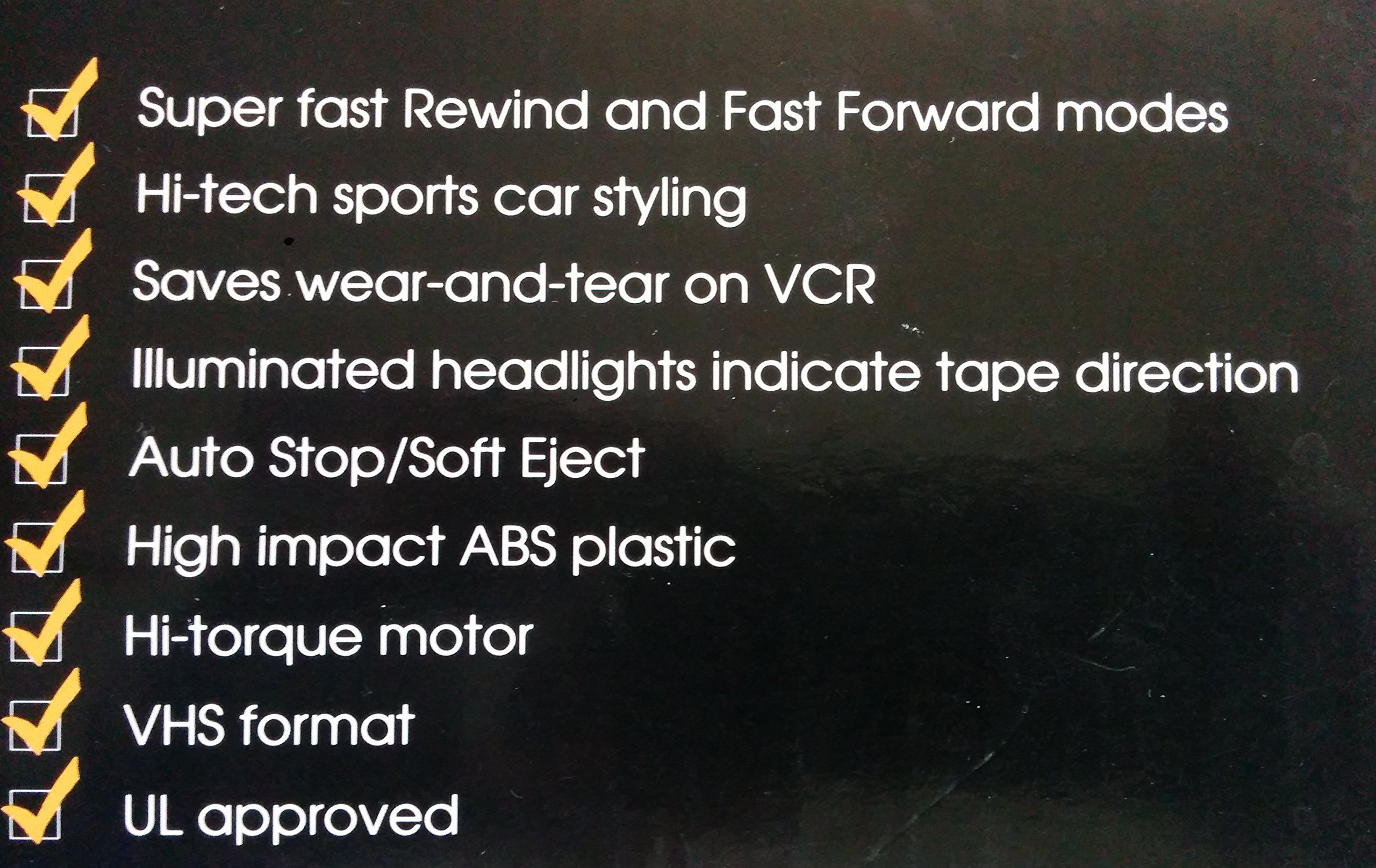 Turbowinder Sports Car VHS Rewinder Buy Online in INDIA at desertcart