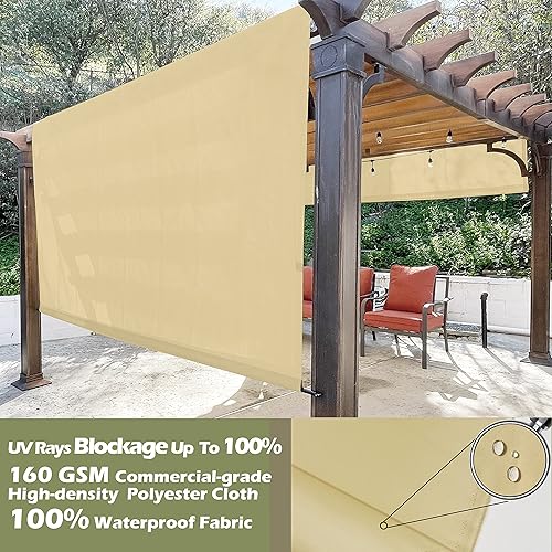 Miniatura 2 de Fundas de pérgola impermeables Alion Home  Toldo de repuesto para pérgola  Toldo de repuesto universal para pérgola