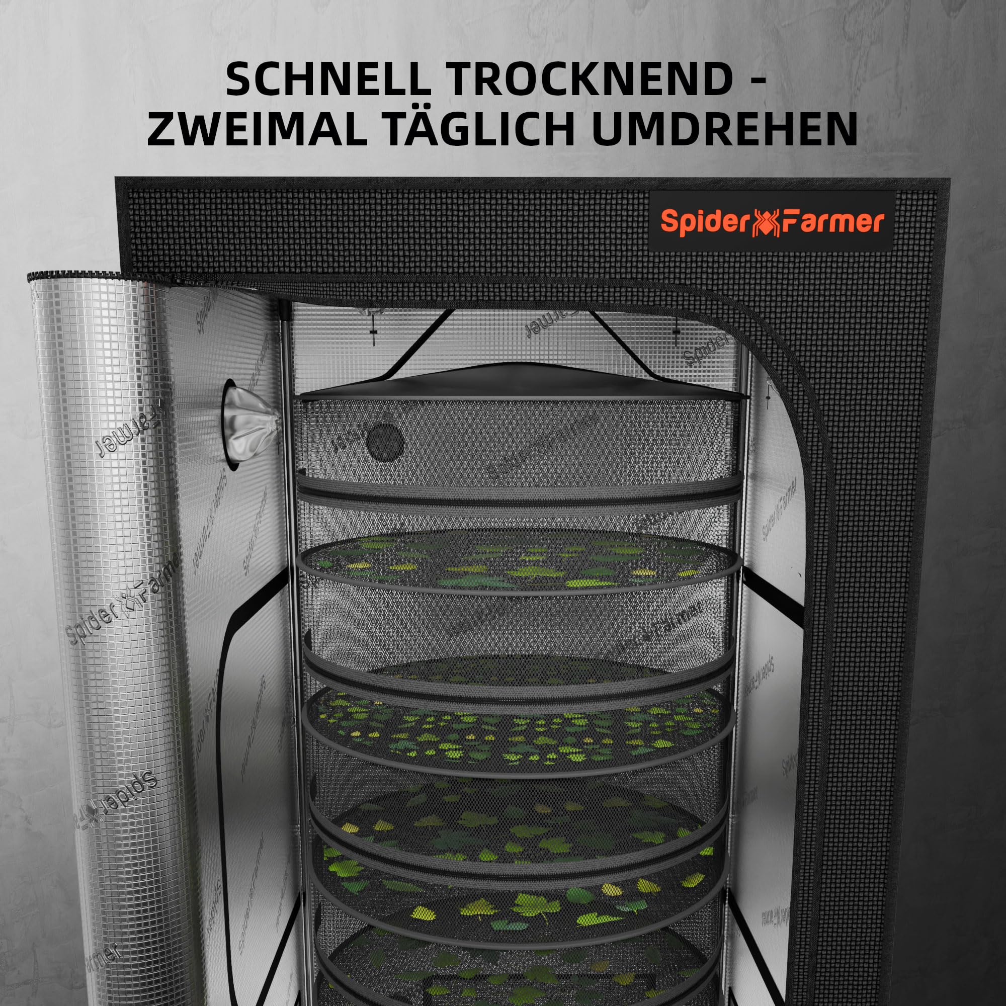 Spider Farmer 9-in-1 Werkzeugsatz für Pflanzenanbau, Professionelle Kräuter Gartengeräte, Gartenarbeit Geschenke für Frauen und Männer Toolkit