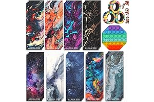 Figit Rings for Kids: Alpha Zee Fidget Pack with Sensory Stickers