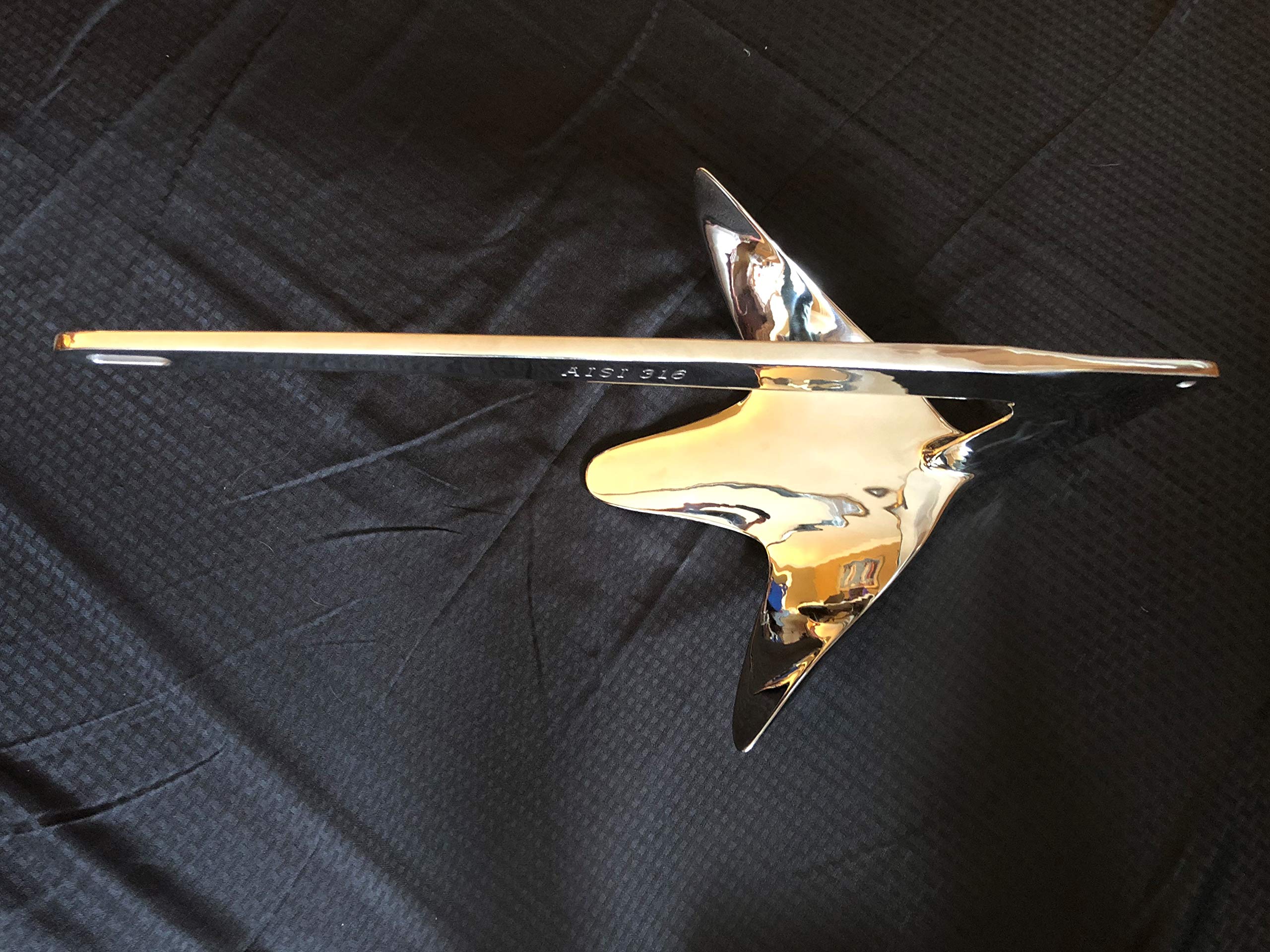 Stainless Steel 316 Bruce Claw Force Anchor 33lbs (15kg) Marine Grade Polished