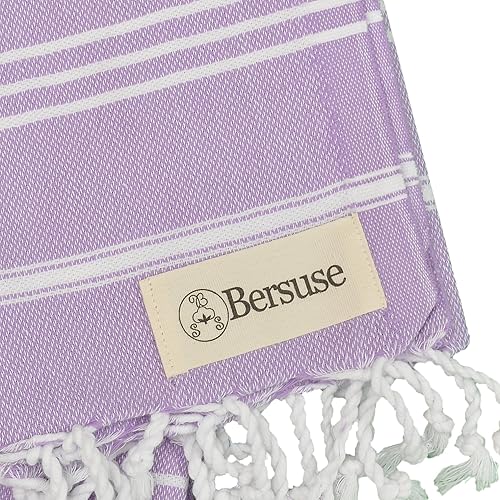 Miniatura 6 de Bersuse 100 % algodón - Toalla de mano Anatolia turca - Fouta Peshtemal para baño y playa - Para cabeza, rostro, cabello, bebés, cuidado, cocina -