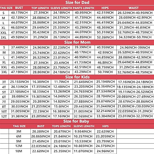 Miniatura 5 de Oriental eLife Pijamas de Navidad para la familia, conjuntos de pijamas familiares de Navidad a juego, ropa de dormir familiar de Navidad 2023