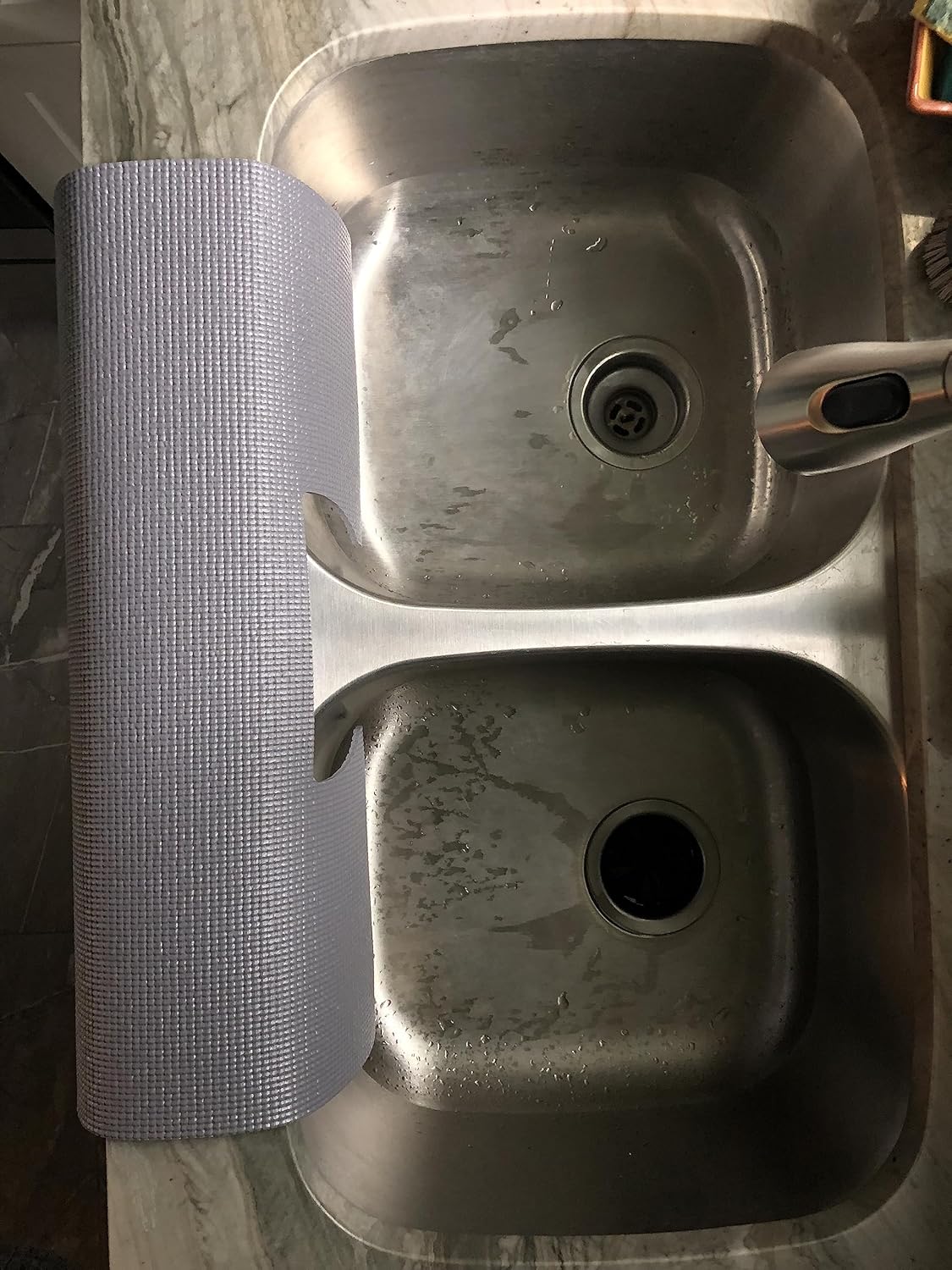 Gray Double Kitchen Sink Edge Guard, Kitchen Granite Protector, Sink