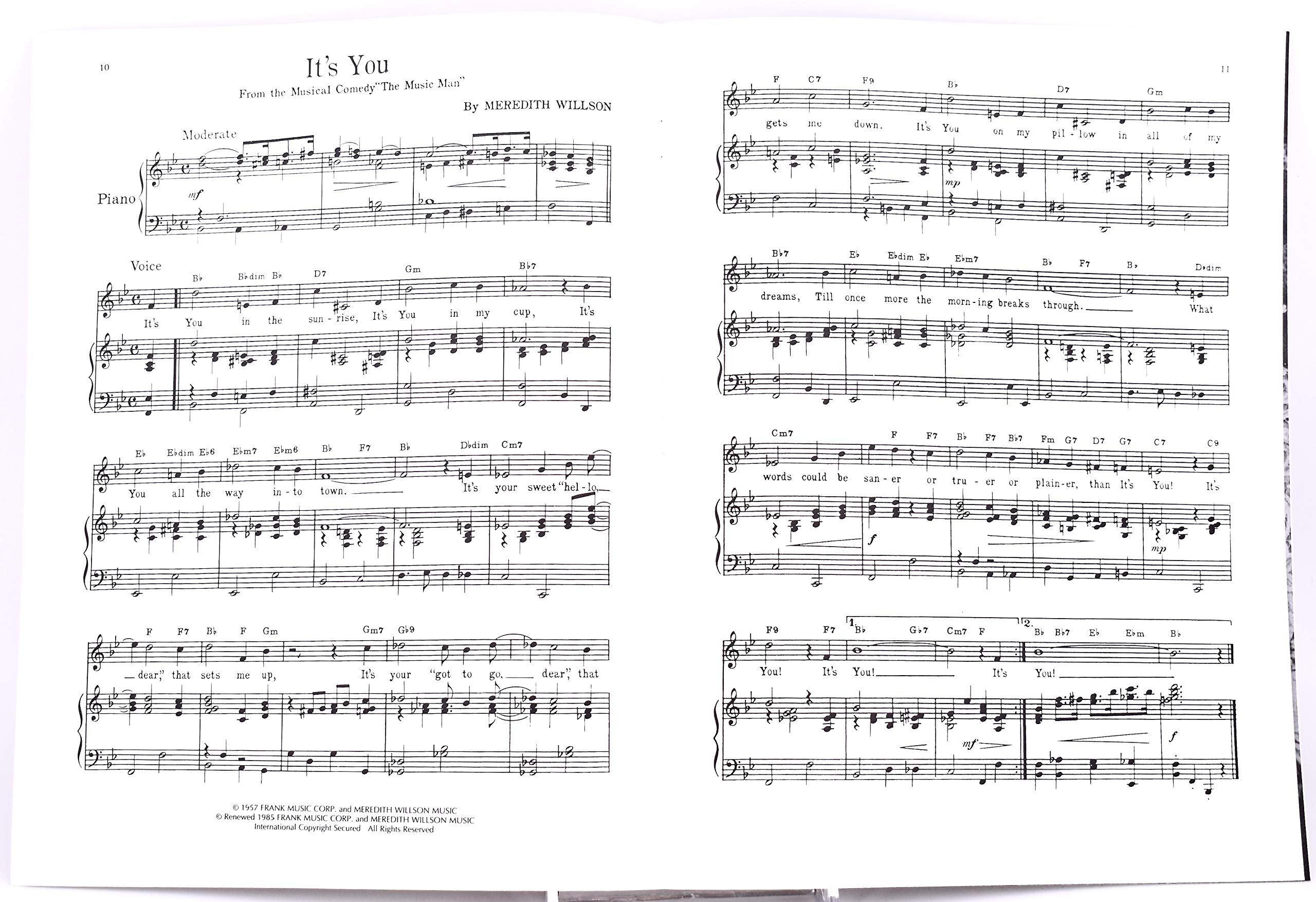 Vocal Selections From "The Music Man" By Meredith Willson | Songbook for Piano, Vocal and Guitar | Classic Broadway Sheet Music with 8 Beloved Songs for Performers, Students and Music Teachers - Image 5