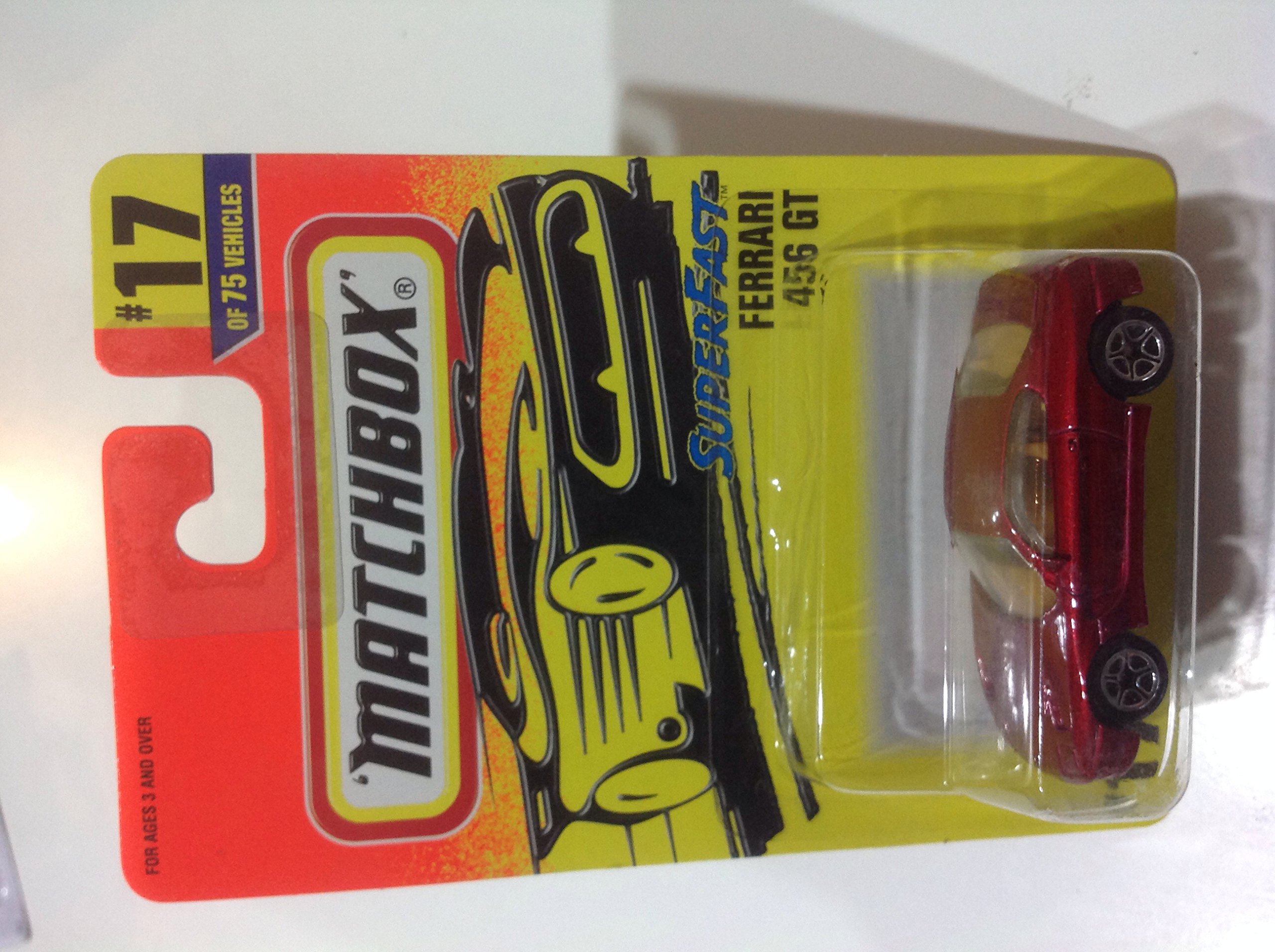 1997 Matchbox Superfast Ferrari 456 GT Red Split 5 Spoke Wheel Variation #17 of 75