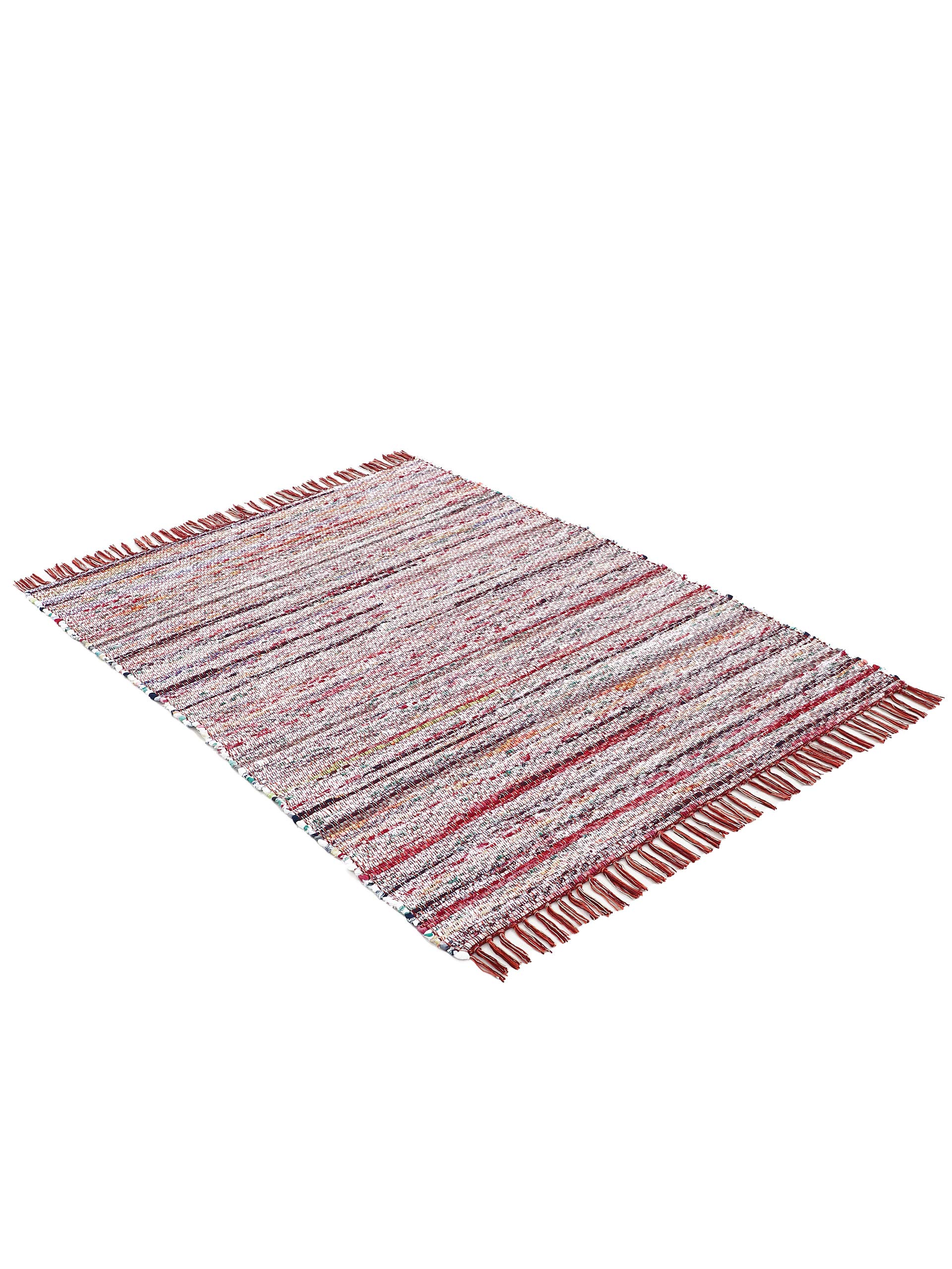 carpetfine Alfombra de Tejido Plano Kilim Chindi Rojo 120x170 cm | Alfombra Moderna para salón y Dormitorio