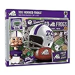 YouTheFan NCAA TCU Horned Frogs Retro Series Puzzle - 500 Pieces, Team Colors, Large