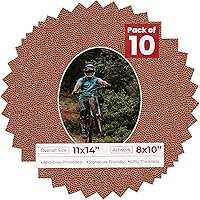 Vista 24 de Tapete de 11 x 14 pulgadas, corte biselado para fotos de 8 x 10 pulgadas, diseño de ante beige precortado, apertura de tablero ovalado, sin ácidos