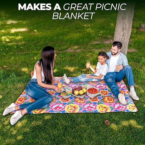 Miniatura 8 de The Fern Trail Mantel mexicano de tela de aceite  Mantel para exteriores  Paño de aceite  Tapete impermeable  Tapete de picnic  Mantel de vinilo