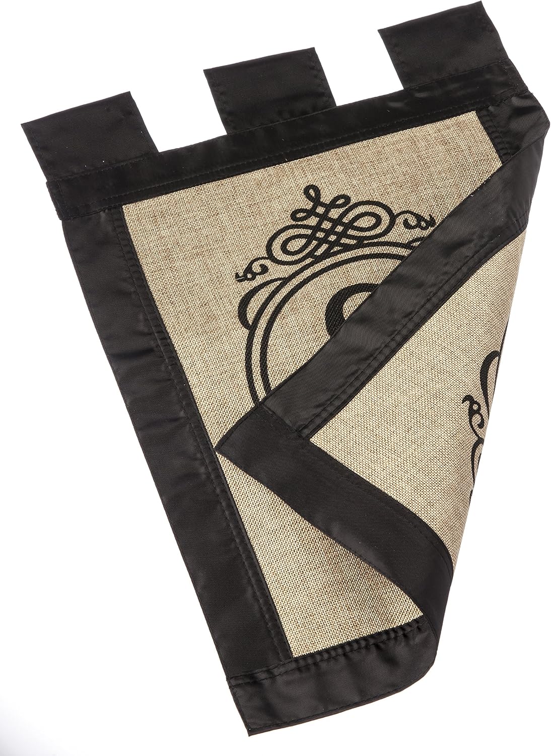 Evergreen “S” Monogram Double-Sided Burlap Garden Flag - 12.5”W x 18"H
