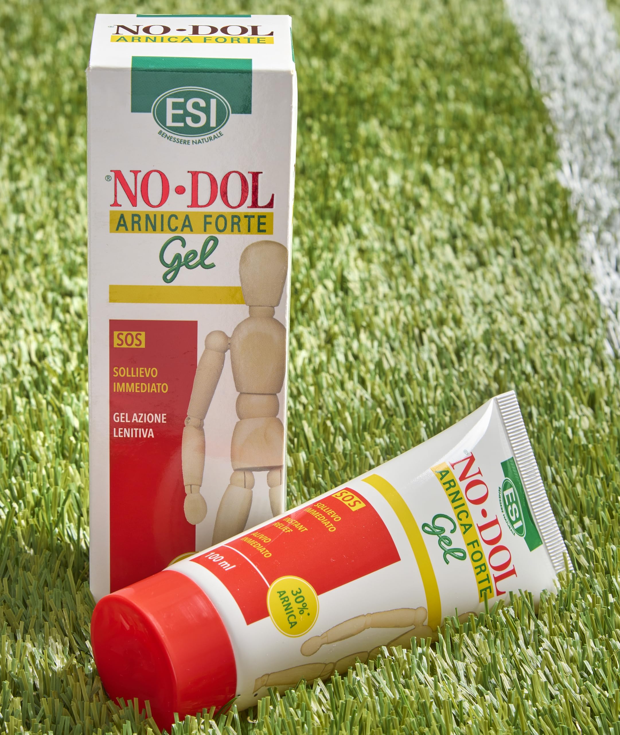 ESI - No-Dol Arnica Forte Gel, Azione Lenitiva e Rinfrescante, Allevia Fastidi Muscolari e Dona Sollievo Immediato, Ideale per Massaggi, Senza Allergeni, Coloranti e Parabeni, 100 ml