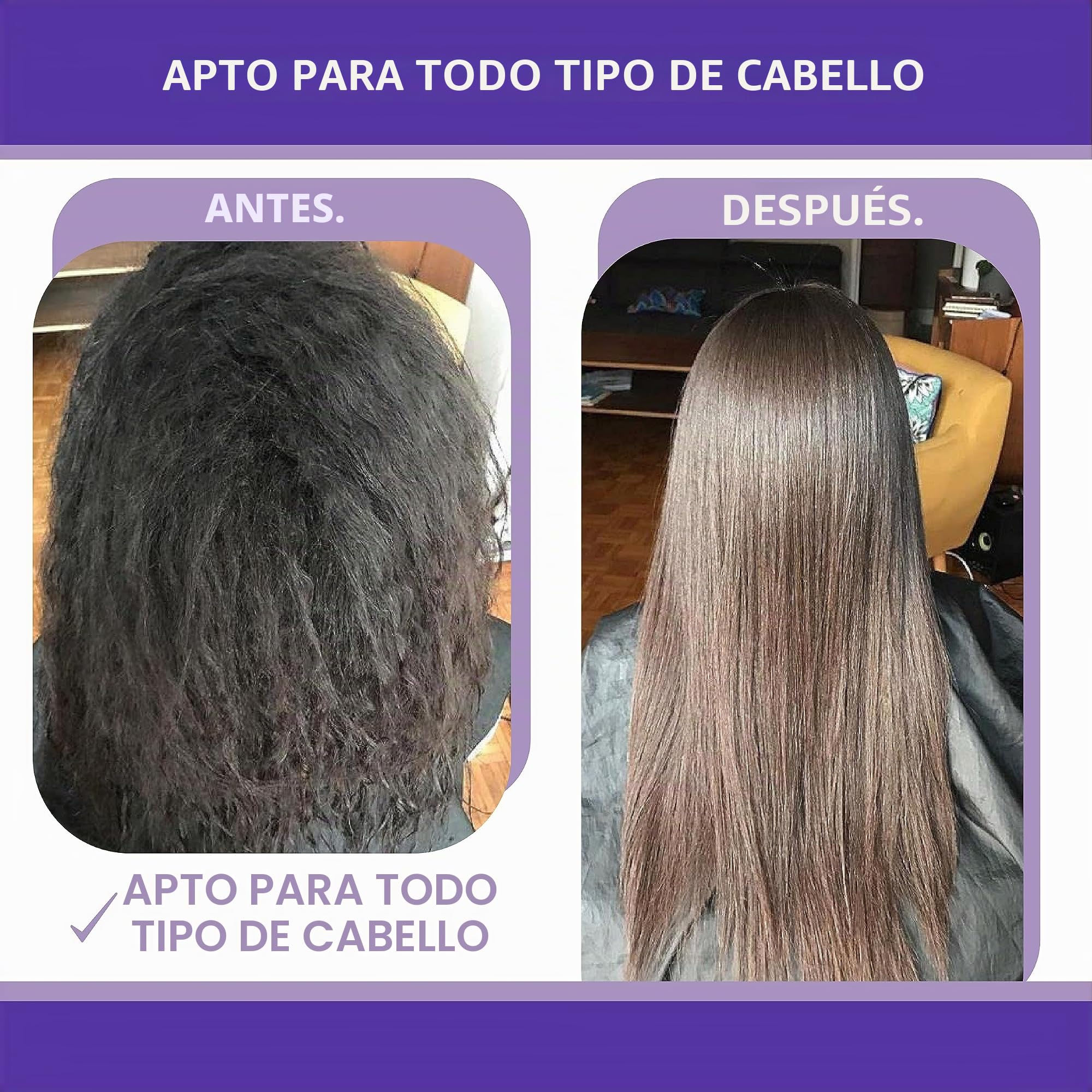 Lissara Wide Evolv - Plancha de pelo profesional - Placas anchas de Nanotitanio y flotantes - Hasta 230 °C - Especial para alisado brasileño - Negra