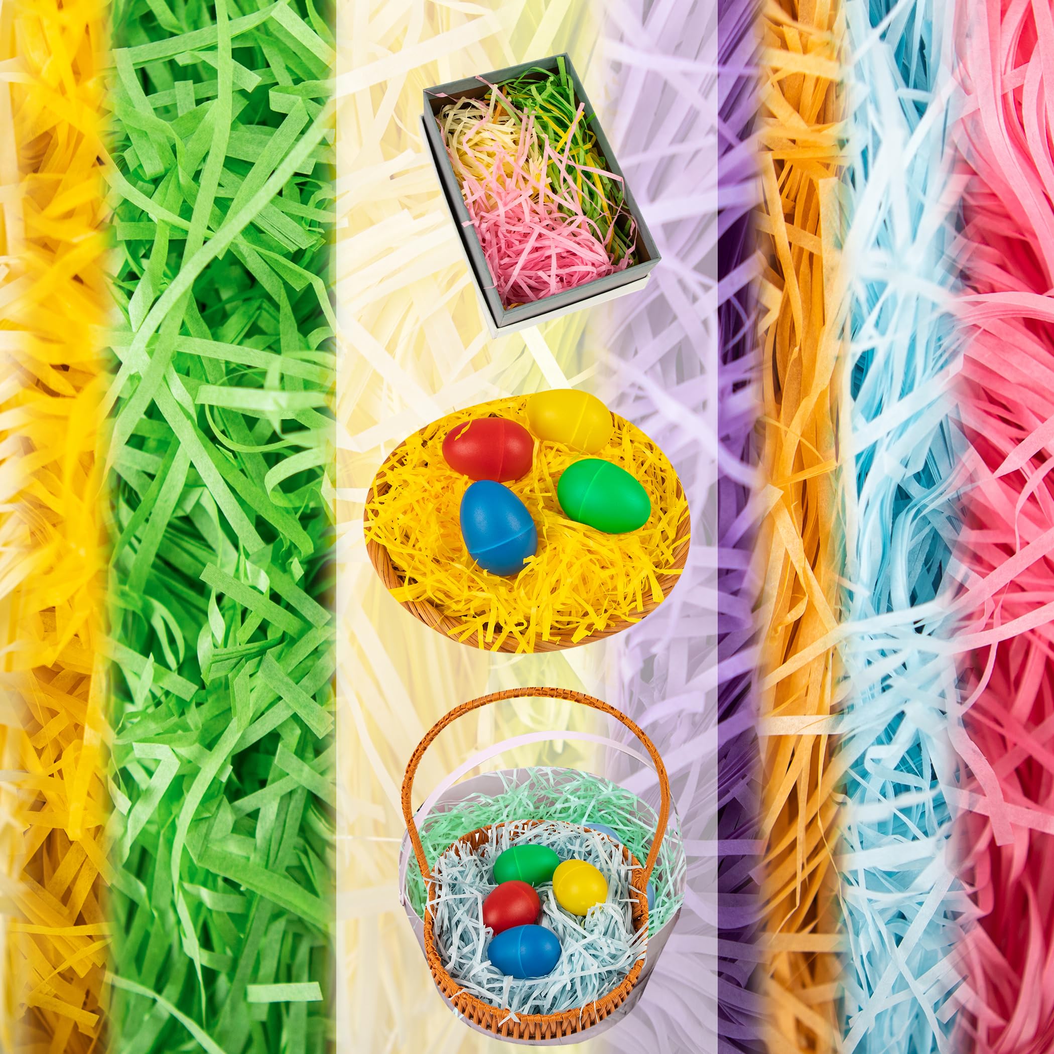 100g Basket Grass Craft Shredded Tissue, Easter Raffia Gift Filler