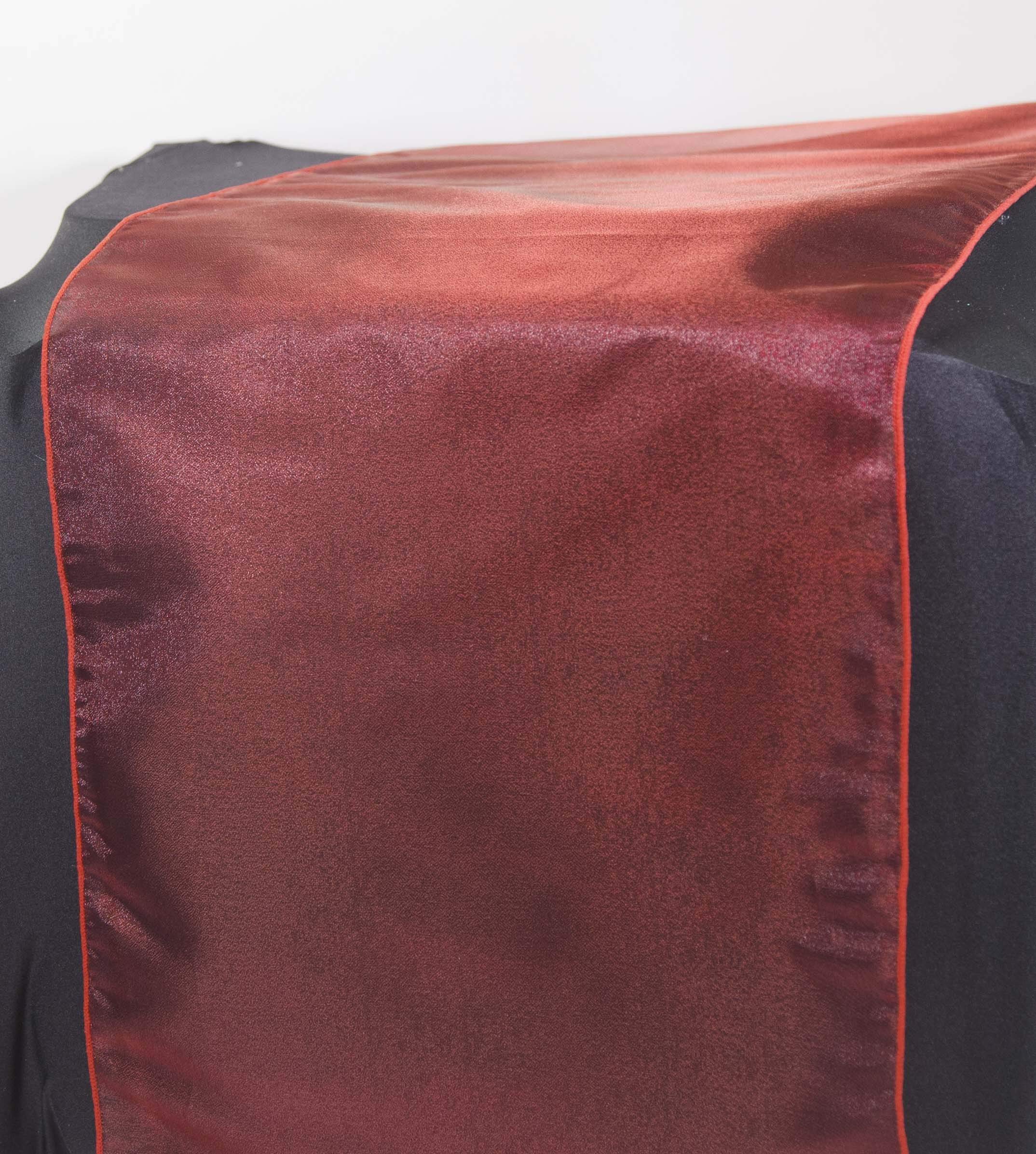 ORGANZA TABLE RUNNERS - WEDDING DECOR PARTY EVENTS - MATCHING SASHES AVAILABLE (Fino Garnet)