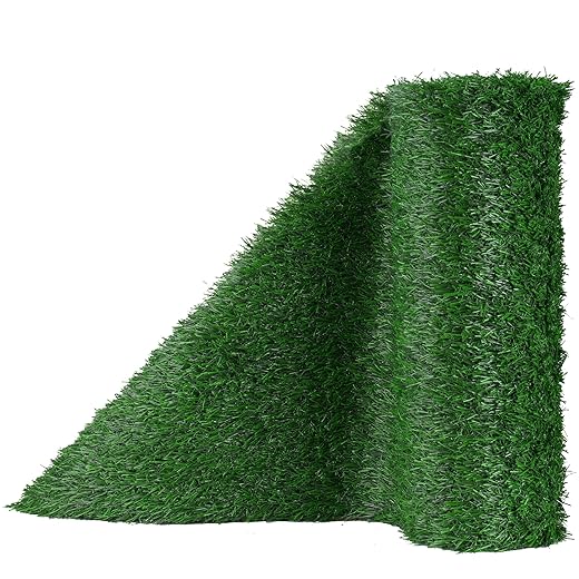 BYHER Artificial Grass Table Runner, 12" x 36" Fake Grass Mat for Baby Shower, Birthday, Wedding Party Table Centerpiece Decor (12Inch x 36Inch)