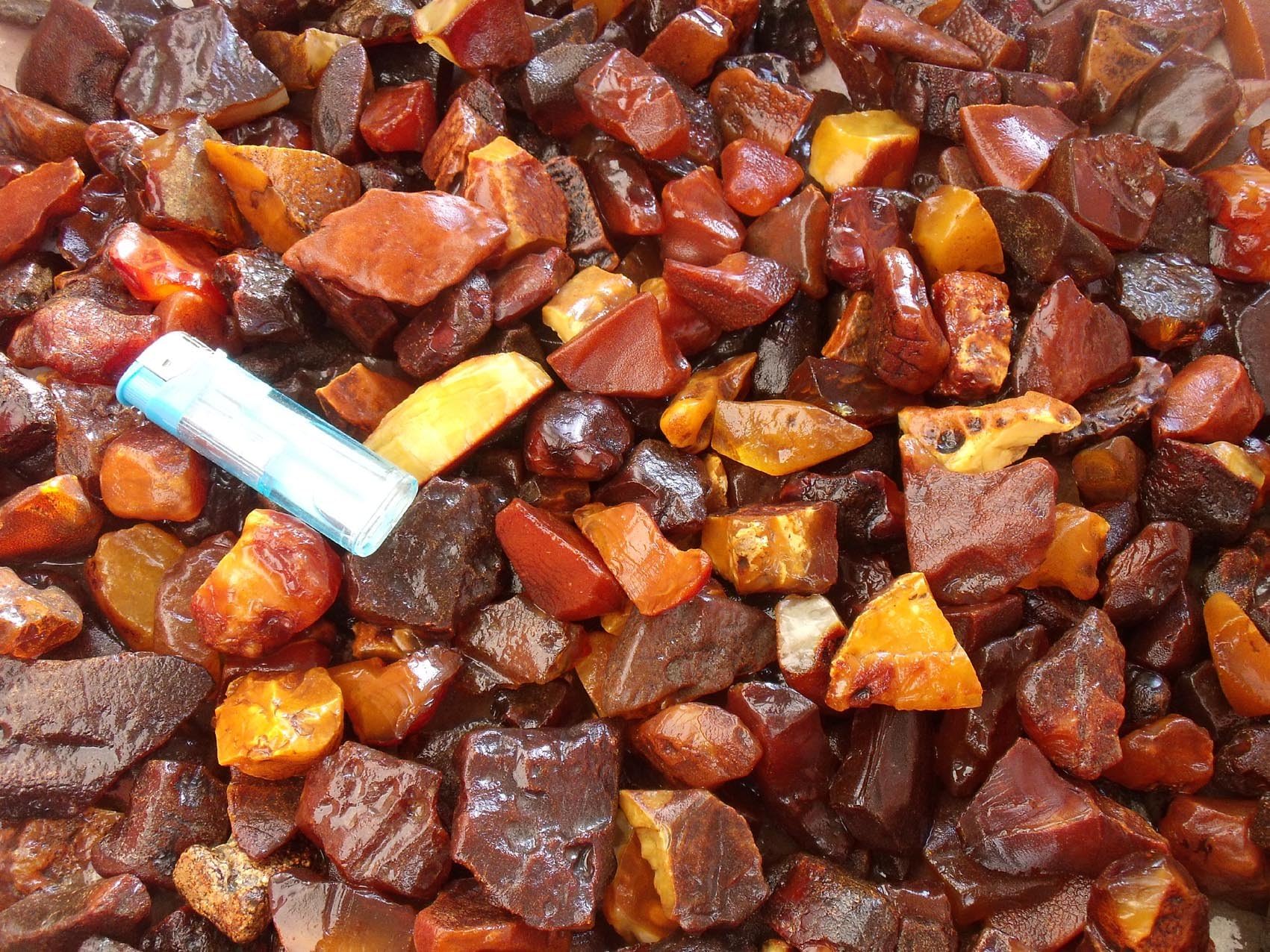 One (1) Raw Amber Piece From Columbia - 1.2"