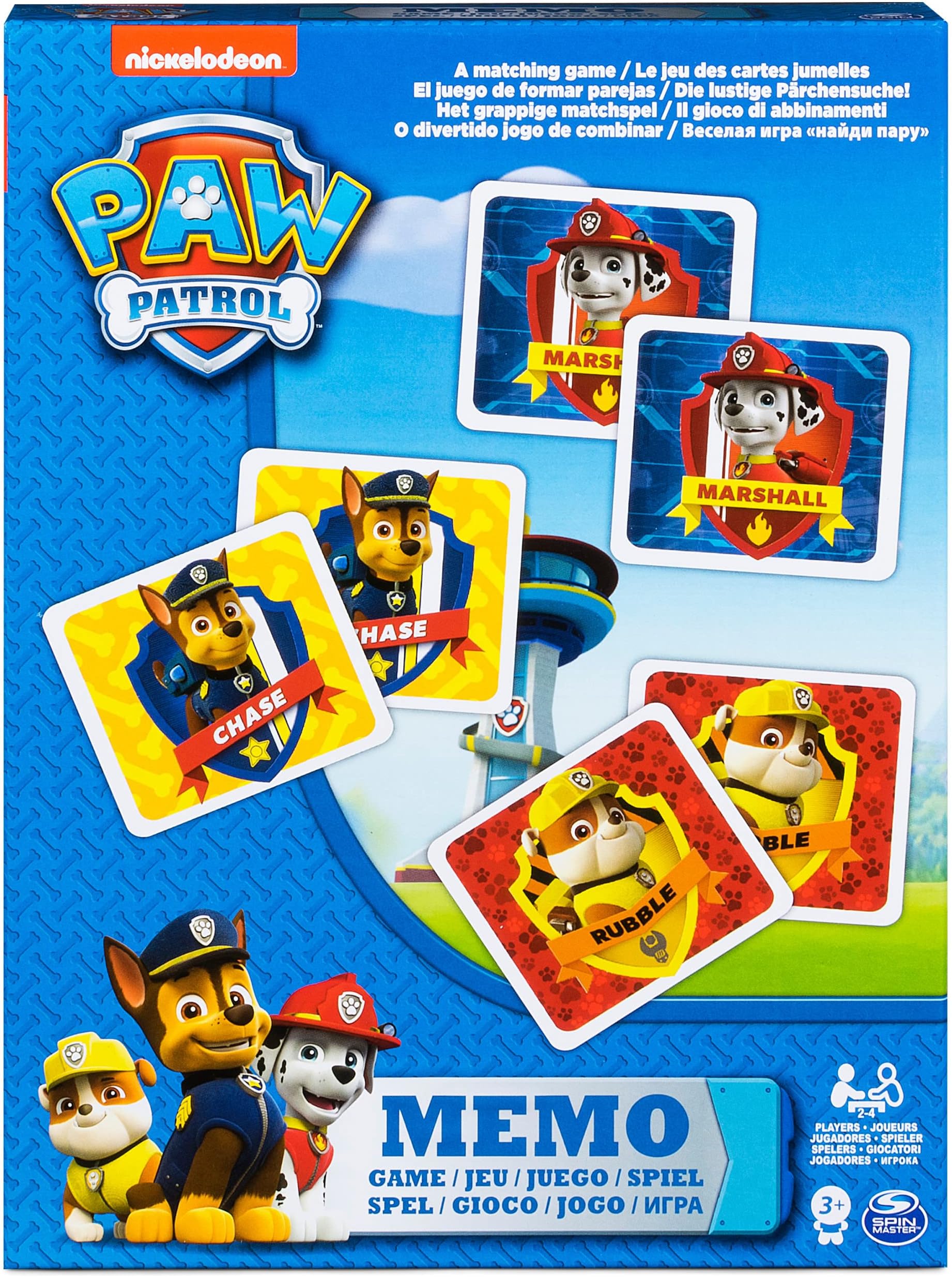 Paw Patrol Memo Game for Kids aged 3 and over
