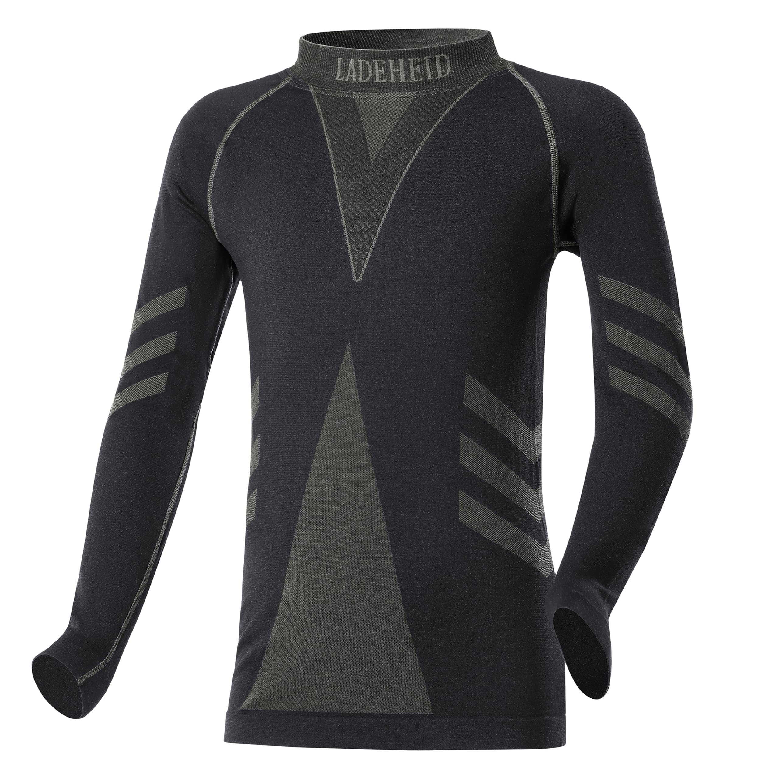 Ladeheid Thermounterwäsche Kinder Funktionsunterwäsche Thermoaktives Langarm Shirt Skiunterwäsche LAGI007
