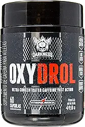 DARKNESS Termogênico Oxydrol Ultra Concentrado Sabor Neutro - 400 mg de Cafeína por Dose - Rápida Absorção - Estimula a Queima de Gordura - 60 Cápsulas