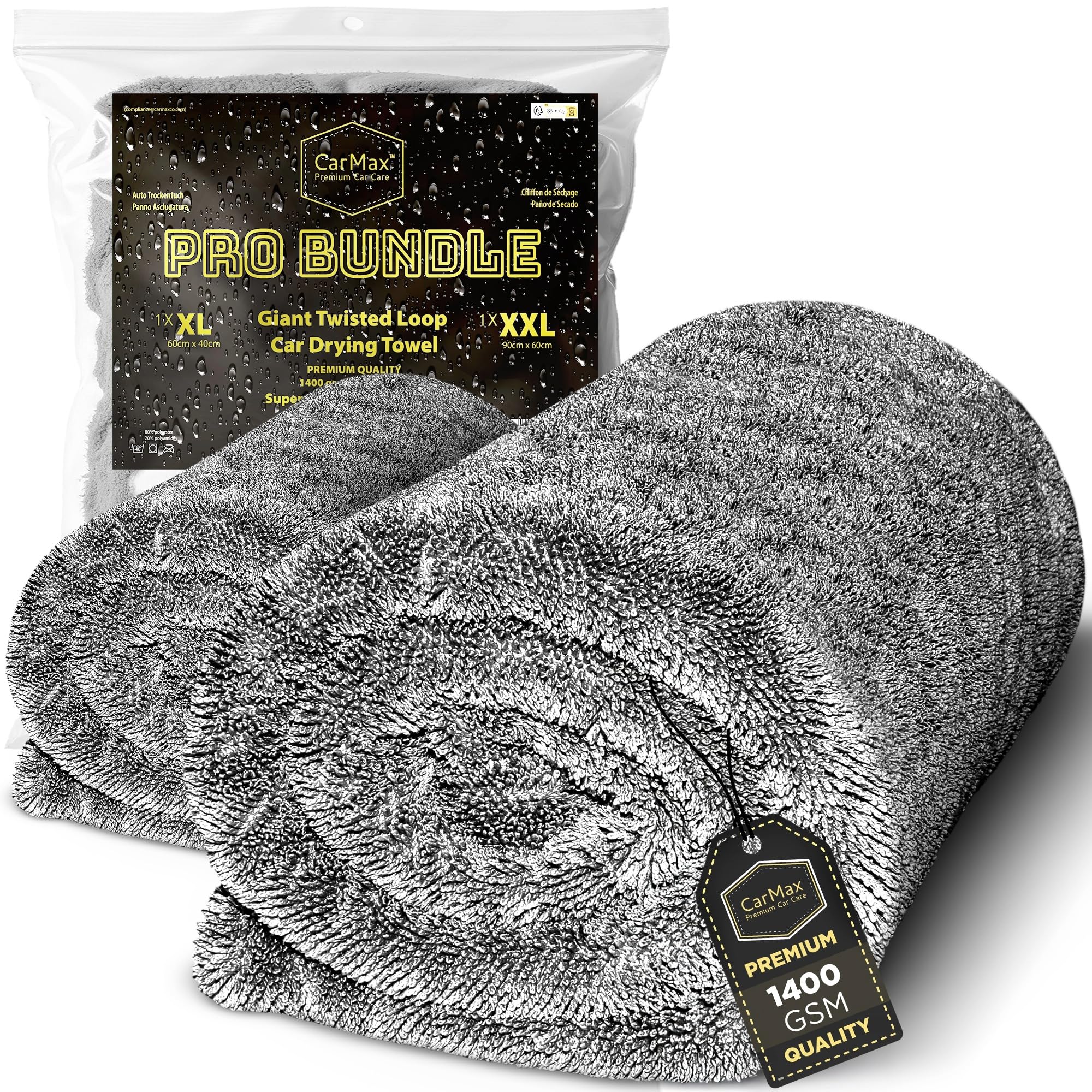 Serviette de séchage voiture microfibre pour l'entretien du dimanche