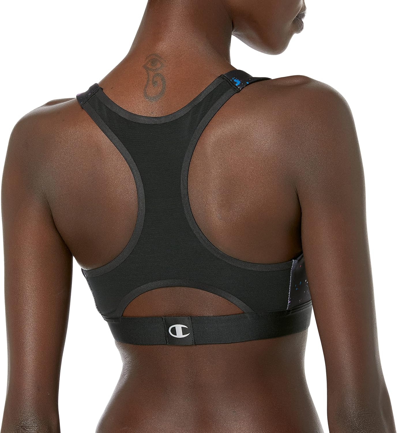 Champion Women's, Absolute, Moisture Wicking, Moderate Support Sports Bra, Black Print, X-Small - Image 2