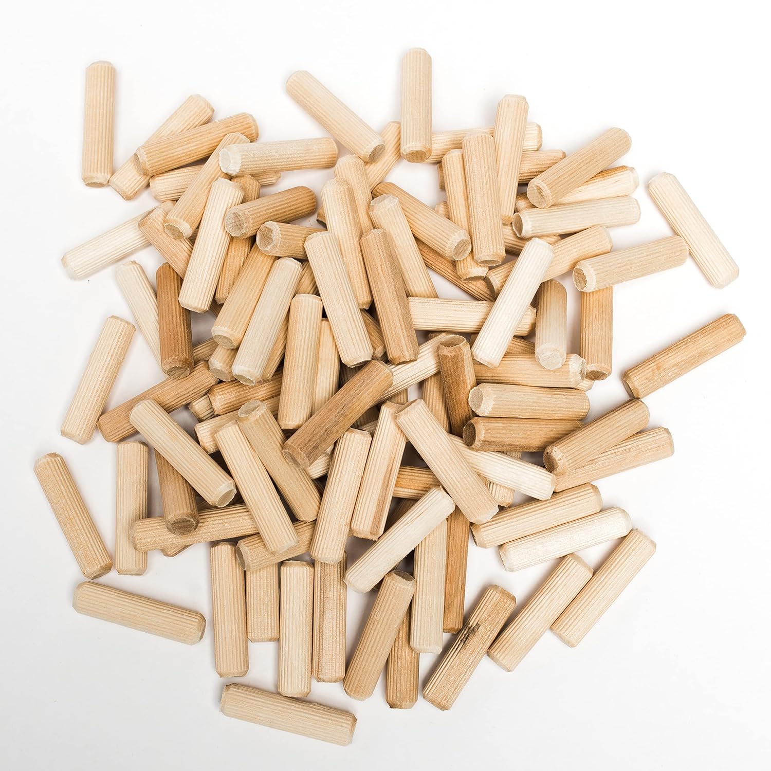 Buy ALBO Wooden Dowel Pins 12x50 mm (Approx 1/2 x 2) Fluted Wood Dowels