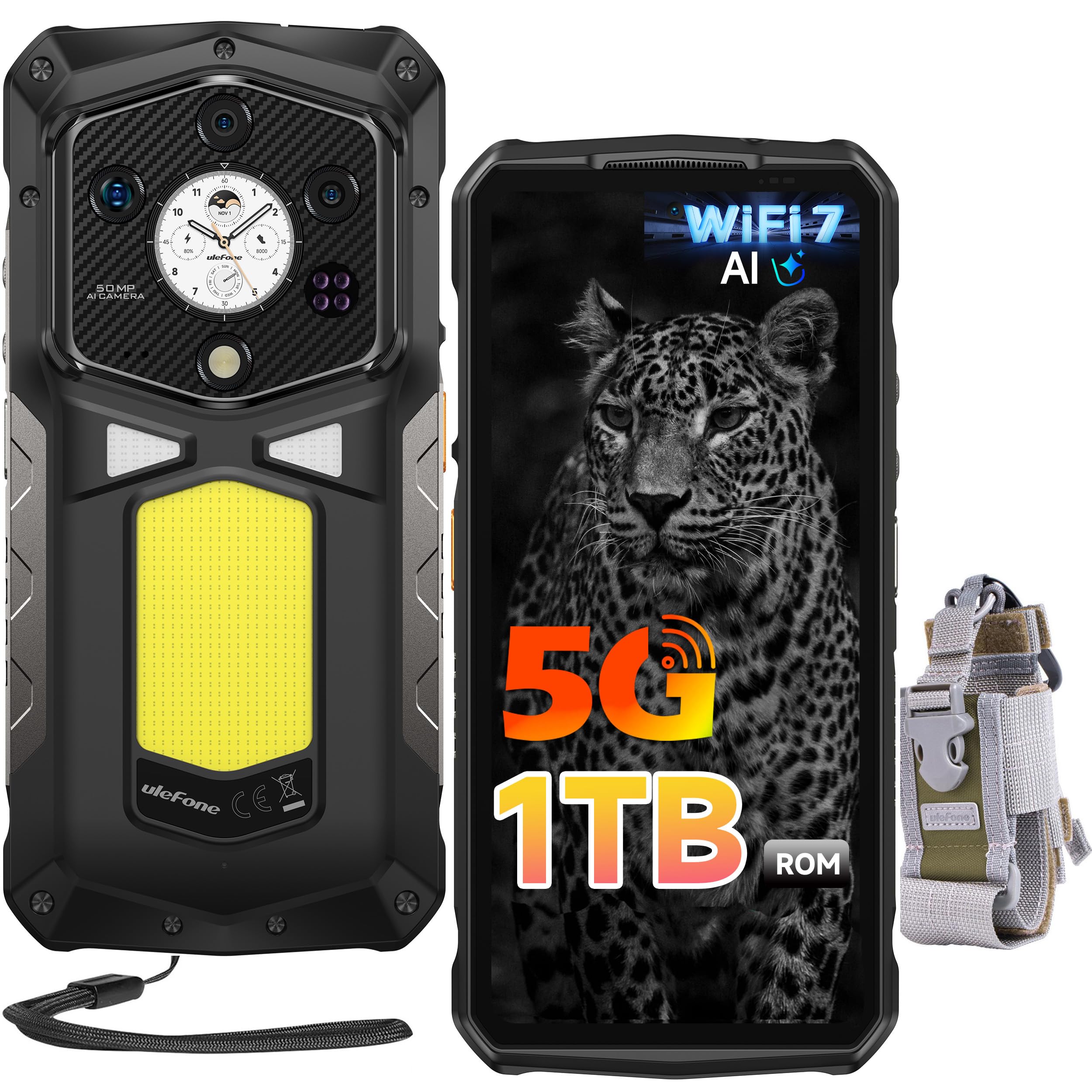 Ulefone Armor 29 Ultra 1TB ROM 5G AI Rugged Smartphone, 120W 