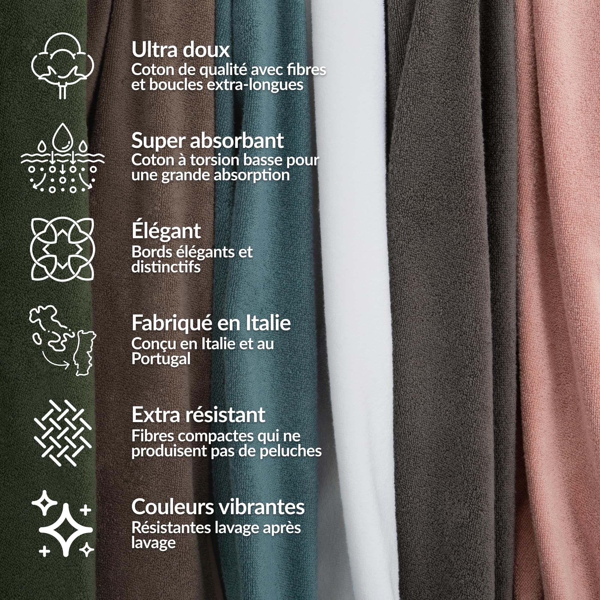 Altego Lot De 2 Serviettes De Bain Extra Douces 70x140 Cm - 100% Coton, Très Absorbantes Et à Séchage Rapide (Couleur Gris)
