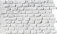 DryInsta 3D Faux Brick Panels Ancient Brick - Thin FRP Veneers for Indoor Outdoor Walls, Waterproof Siding 30 Sq Ft Coverage
