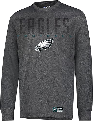 Miniatura 64 de Ultra Game Camiseta de manga larga oficial de la NFL para llevar el día del partido, para hombre Negro -,Gris Caliente Carbón,Gris