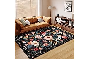 DUKINO 5x7 Area Rug: Embrace Tranquil Florals for Your Abode