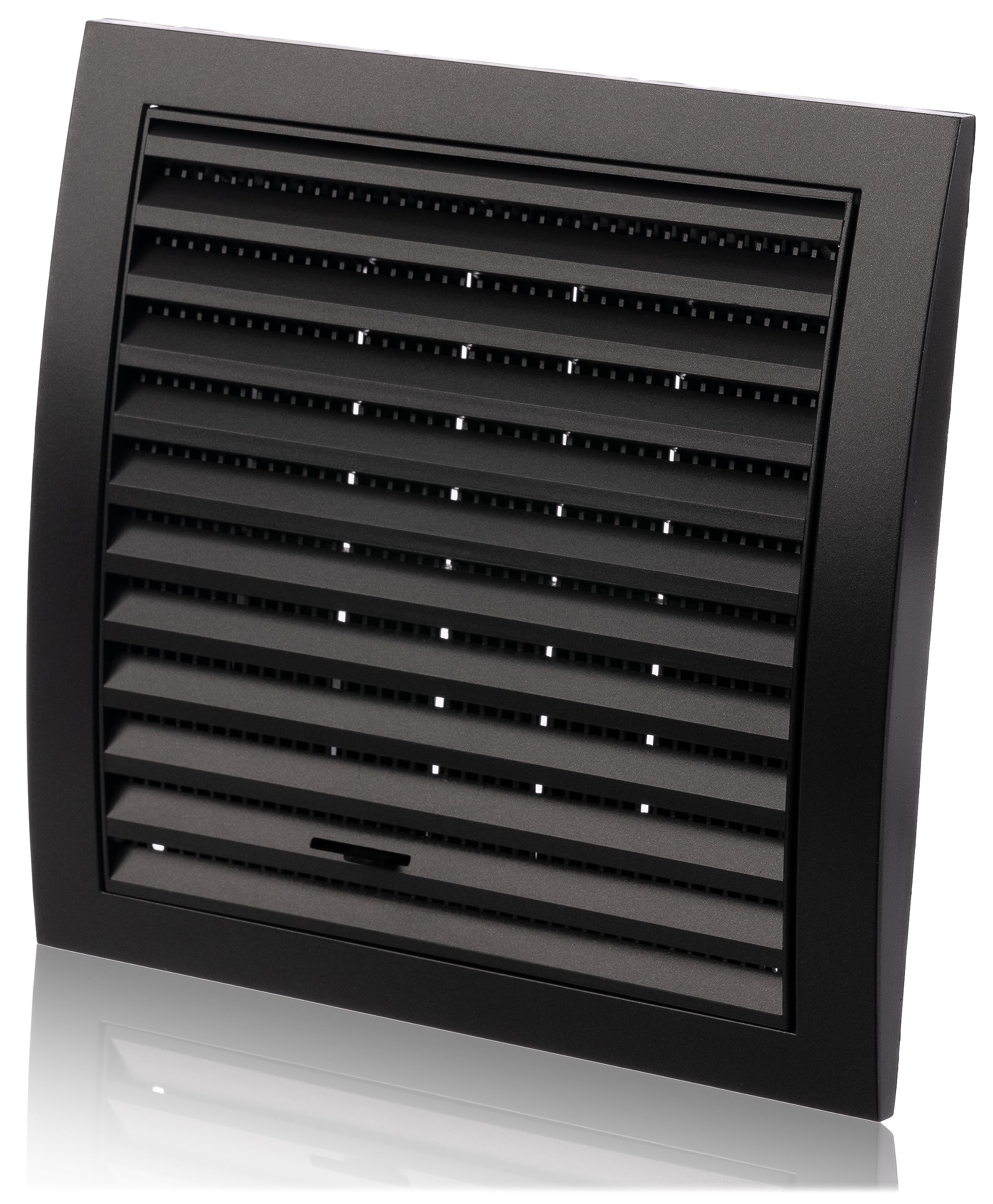 About Vent Anthracite Ø 125Mm / 5 Inch Adjustable Plastic Ventilation Grille With Anti-Insect Mesh - Air Vent Cover With Round Spigot