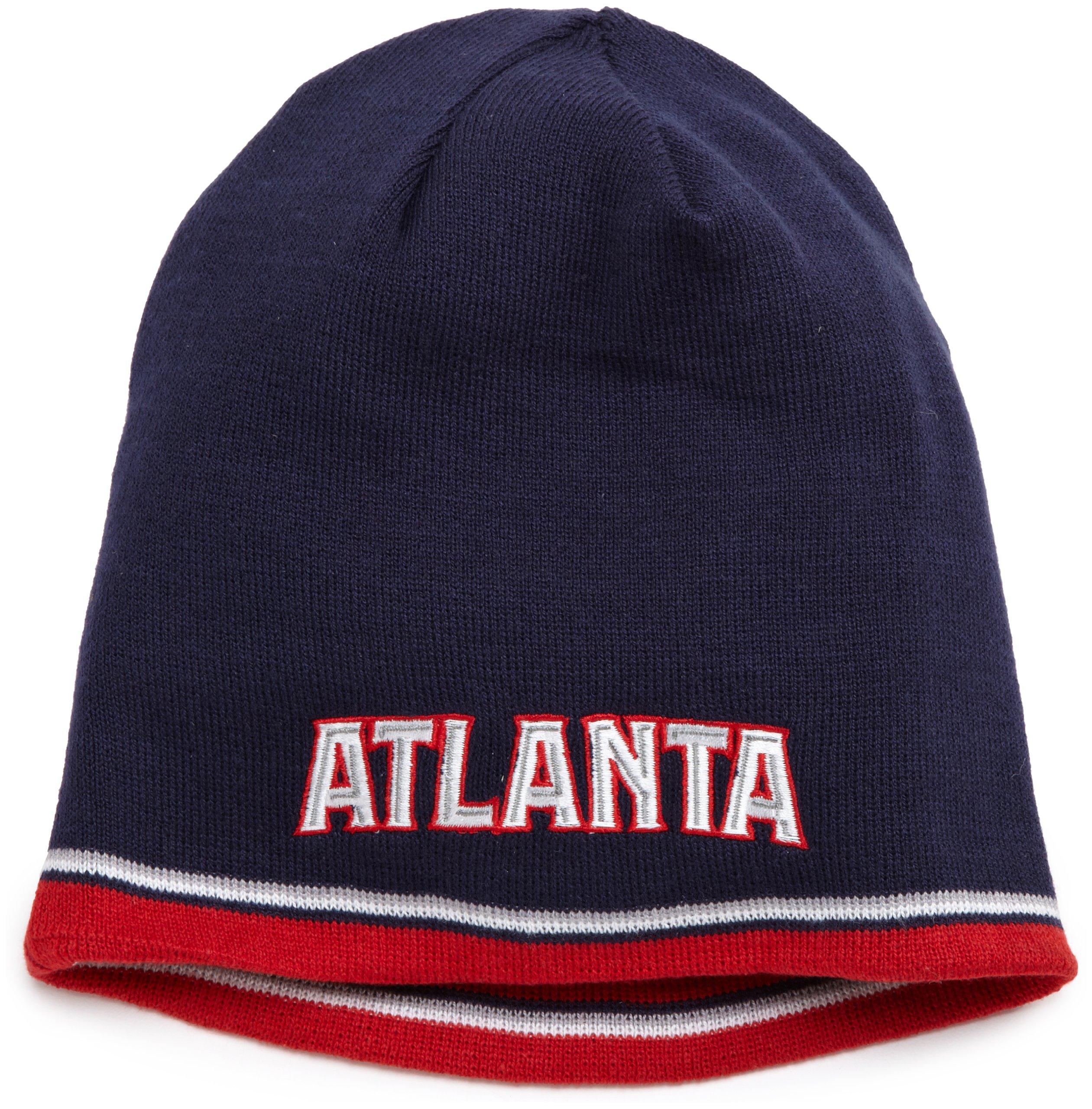 NBA Reversible Knit Hat - Kc35Z, Atlanta Hawks, One Size , Atlanta Hawks , Red/Dark Navy