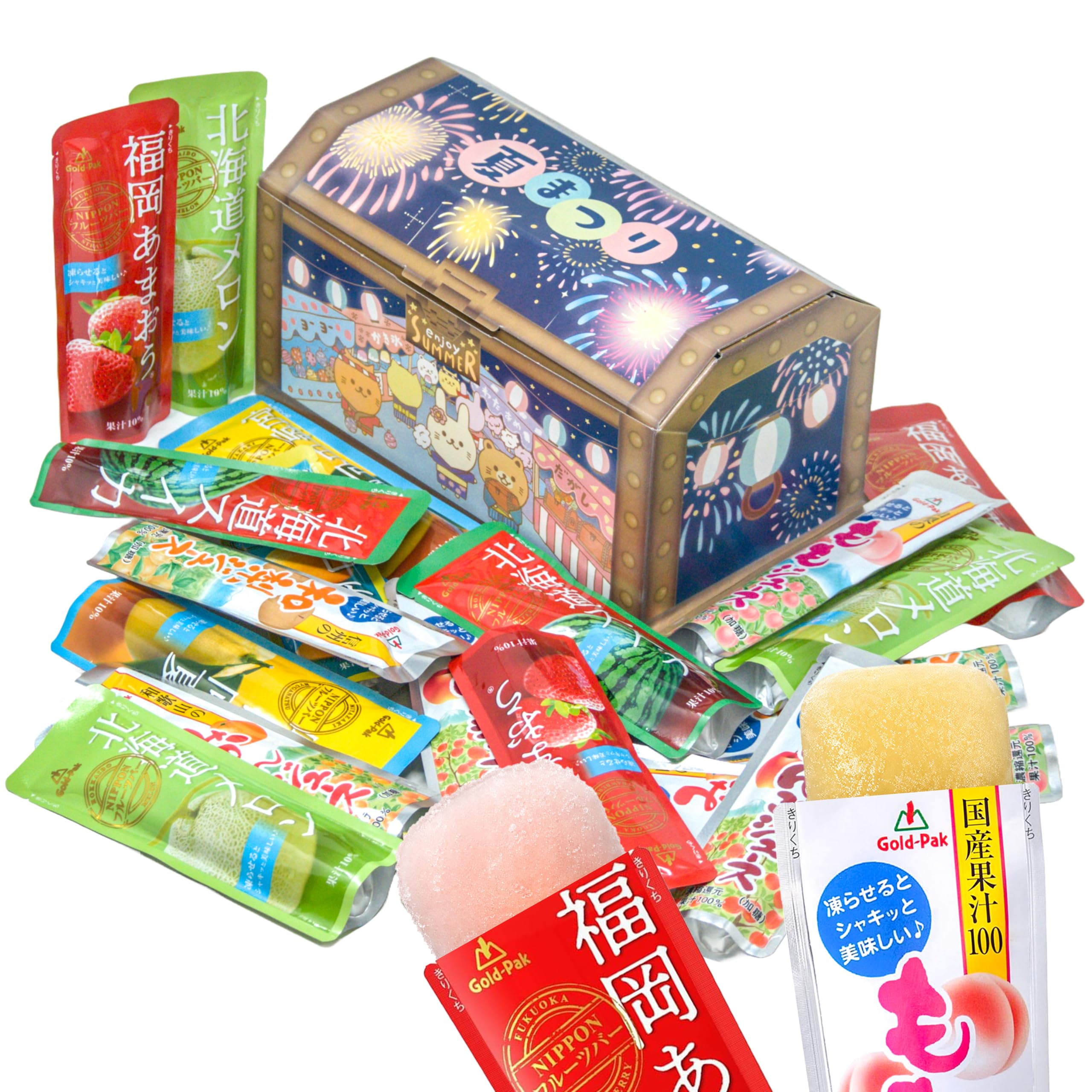 Amazon.co.jp: ゴールドパック 国産 フルーツジュース 詰め合わせ 夏