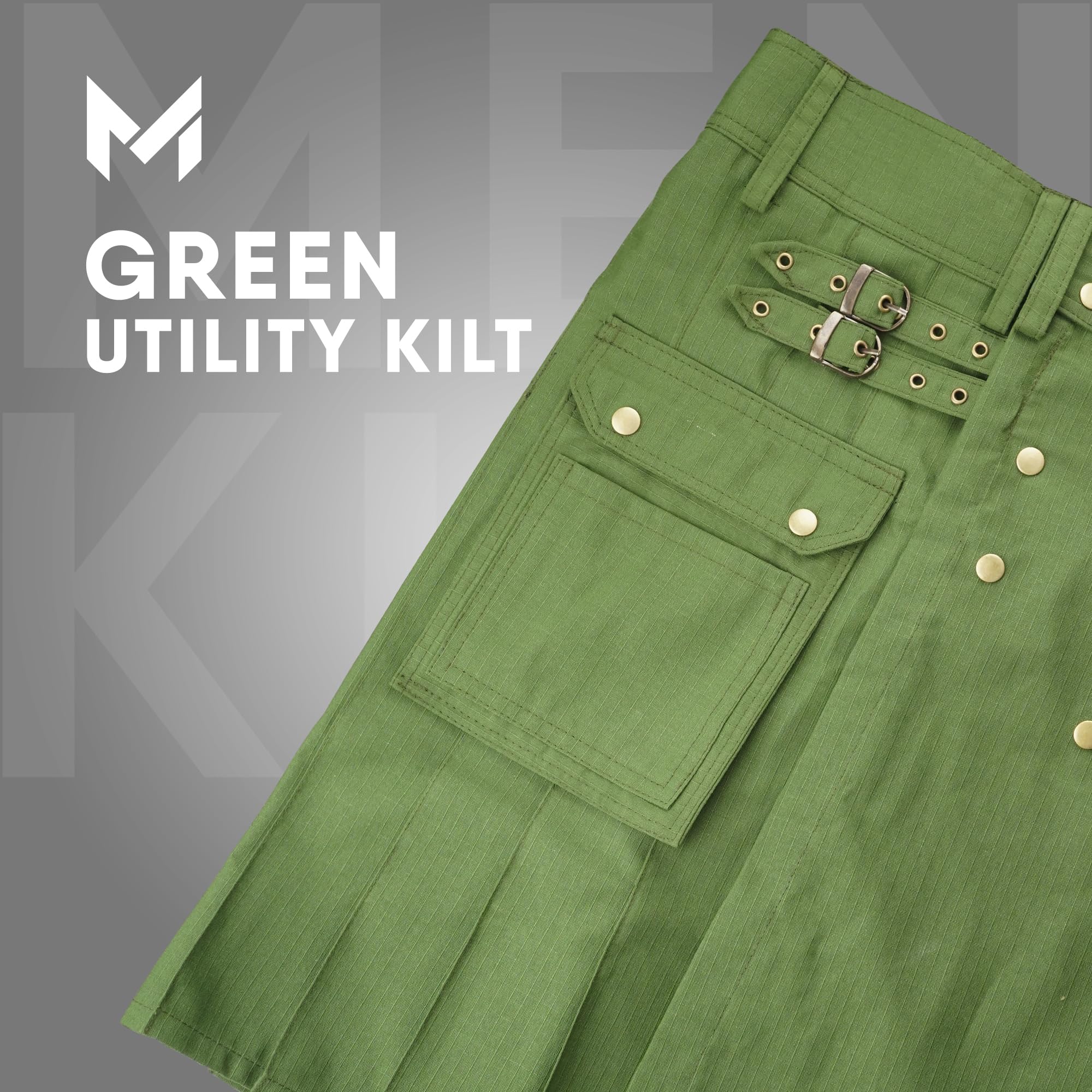 McWilliams Kilty dla mężczyzn, aktywny męski Deluxe czarny sportowy kilt, szkocki kostium męski