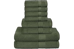 GlamBurg Plush Olive Green Towels: A Spa-Like Bathing Experience