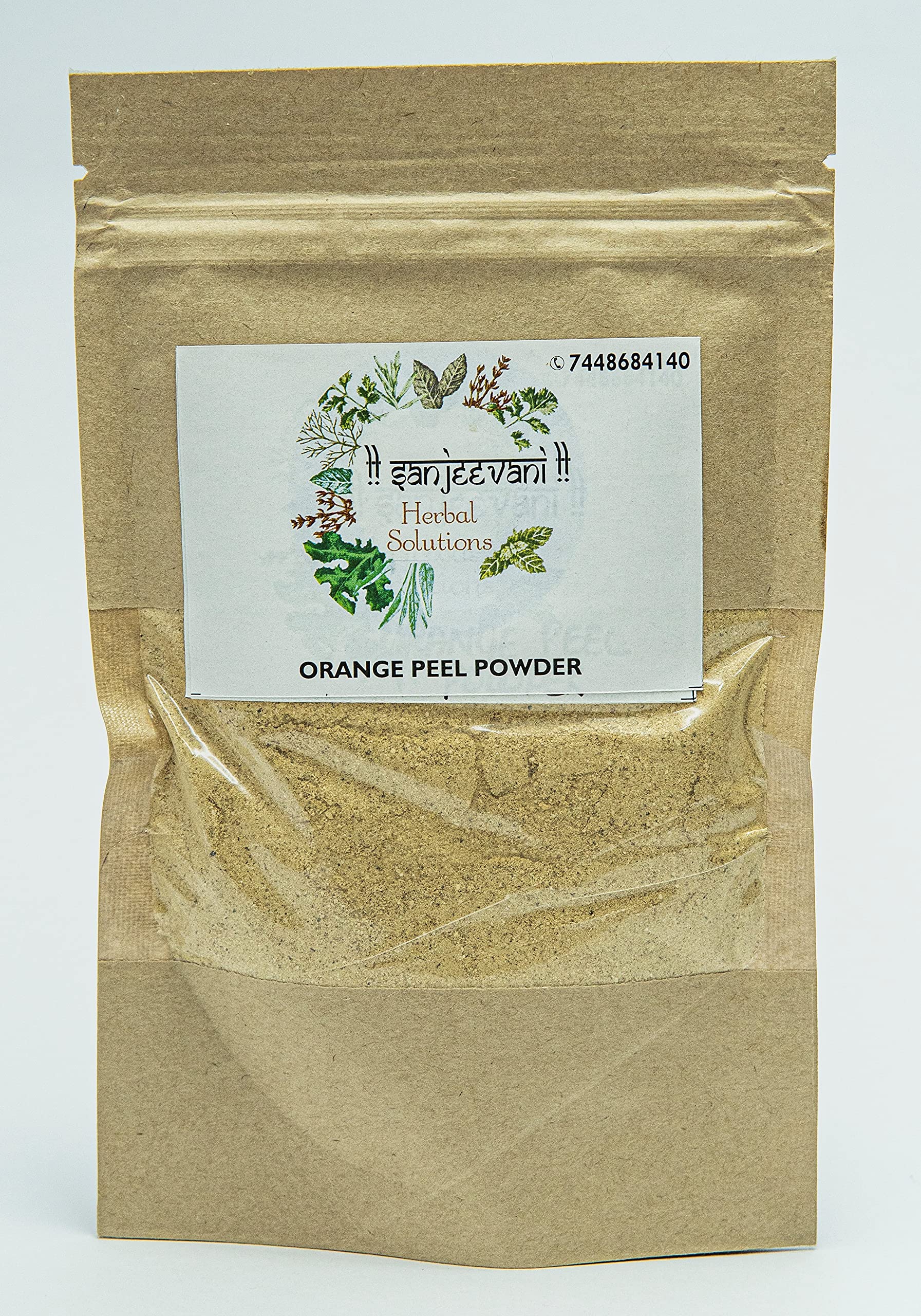 !! Sanjeevani !! Herbal Solutions Orange peel Facepack Powder