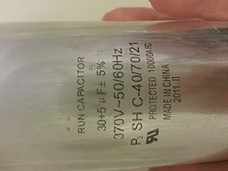 SUPCO CD30+5X370R Dual Motor Run Capacitor, Round, 30 + 5 Mfd x 370V, 2.00