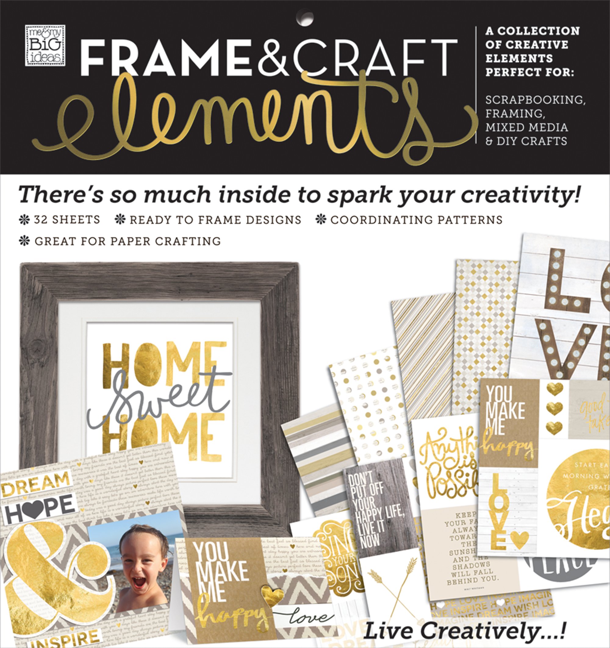 me & my BIG ideas Home Sweet Home Paper Pad, Neutral