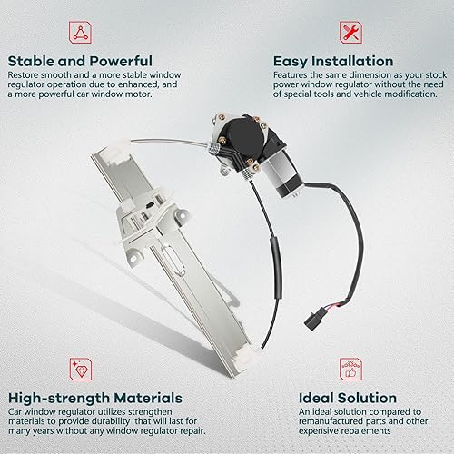 Miniatura 2 de Elevalunas eléctrico Trasero izquierdo Lado del conductor con motor se adapta a 2008-2012 para Ford Escape 2008-2011 para Mercury Mariner 2008-2011