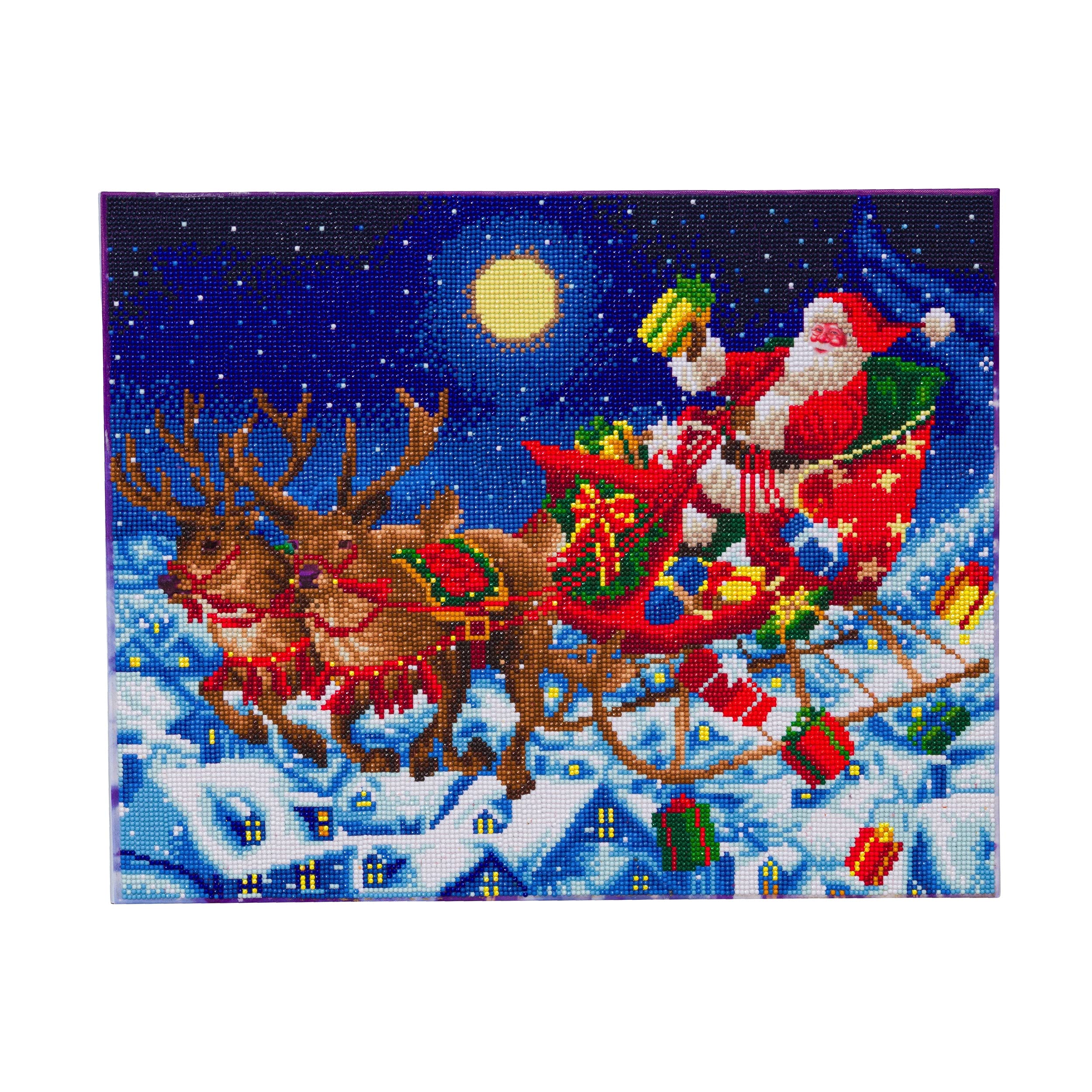 Craft Buddy Midnight Flight - Partial Crystal - Aw 2021 Stc Stores 40Cm X 50Cm Framed Canvas Crystal Art Gem Kit (Midnight Flight - Partial Crystal - Aw 2021)