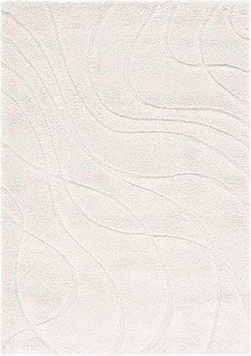 Miniatura 13 de SAFAVIEH Rodeo Drive Collection - Alfombra cuadrada de 4 pies, color dorado, hecha a mano de lana abstracta moderna de mediados de siglo, ideal para