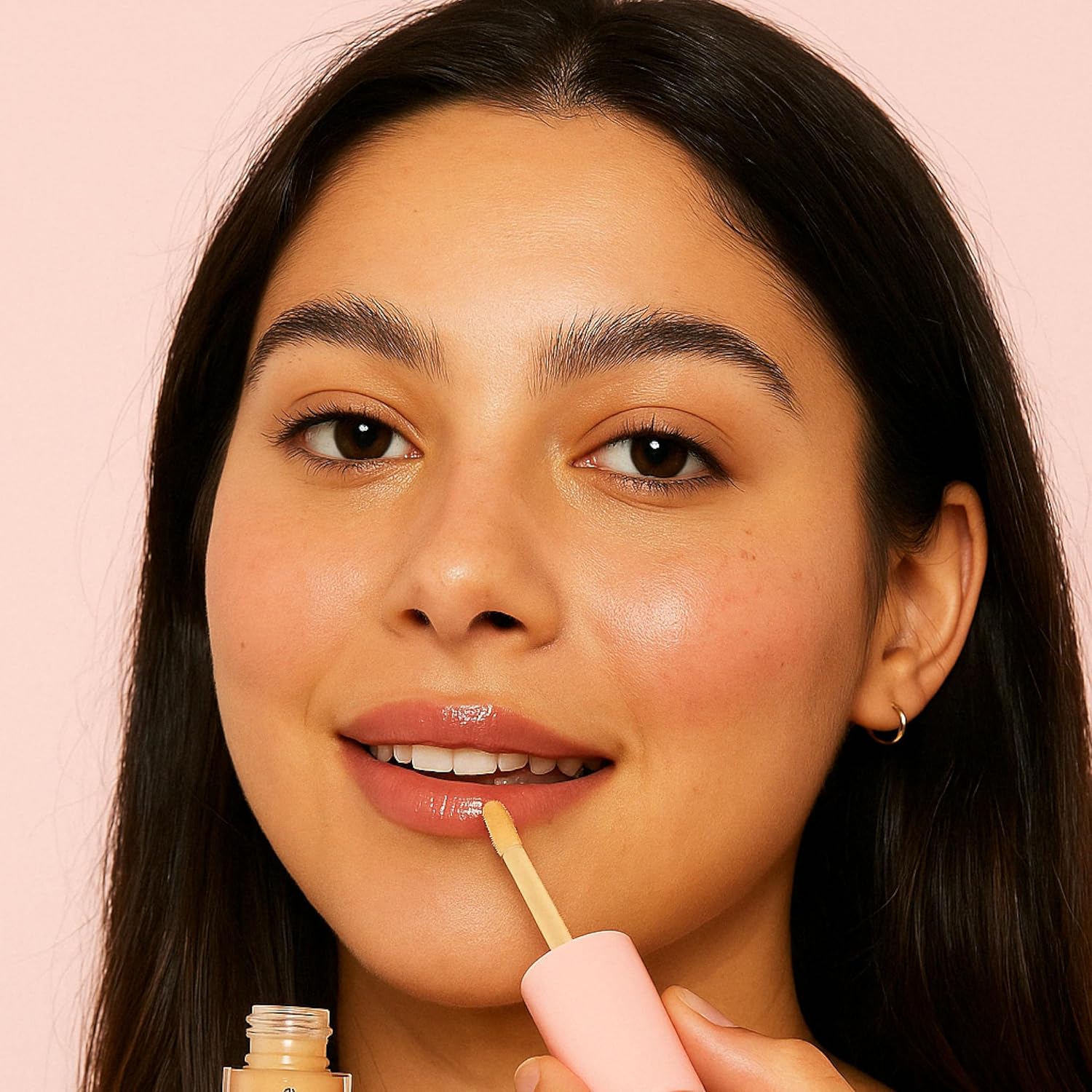 Sophia + Mabelle Hydrating Fruit Lip Oil – Lightweight, Non-Sticky, Tinted Gloss Oil – Nourishing, High-Shine, Flavored Lip Treatment – Yuzu, Lychee, Mango – 3.7g (MANGO (Citrus), Standard)