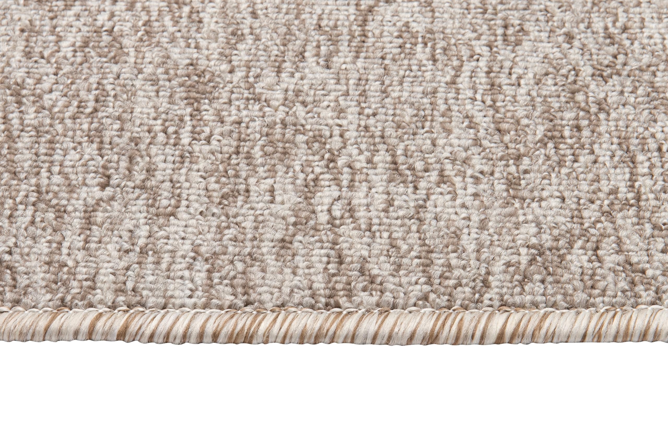 TAPISO Nizza Tapis Poils Ras Antidérapant Lavable Moderne Crème Foncé Beige Moucheté Tapis Salon Chambre Adulte Enfant Cuisine Entrée Oeko-TEX Résistant 80 x 150 cm
