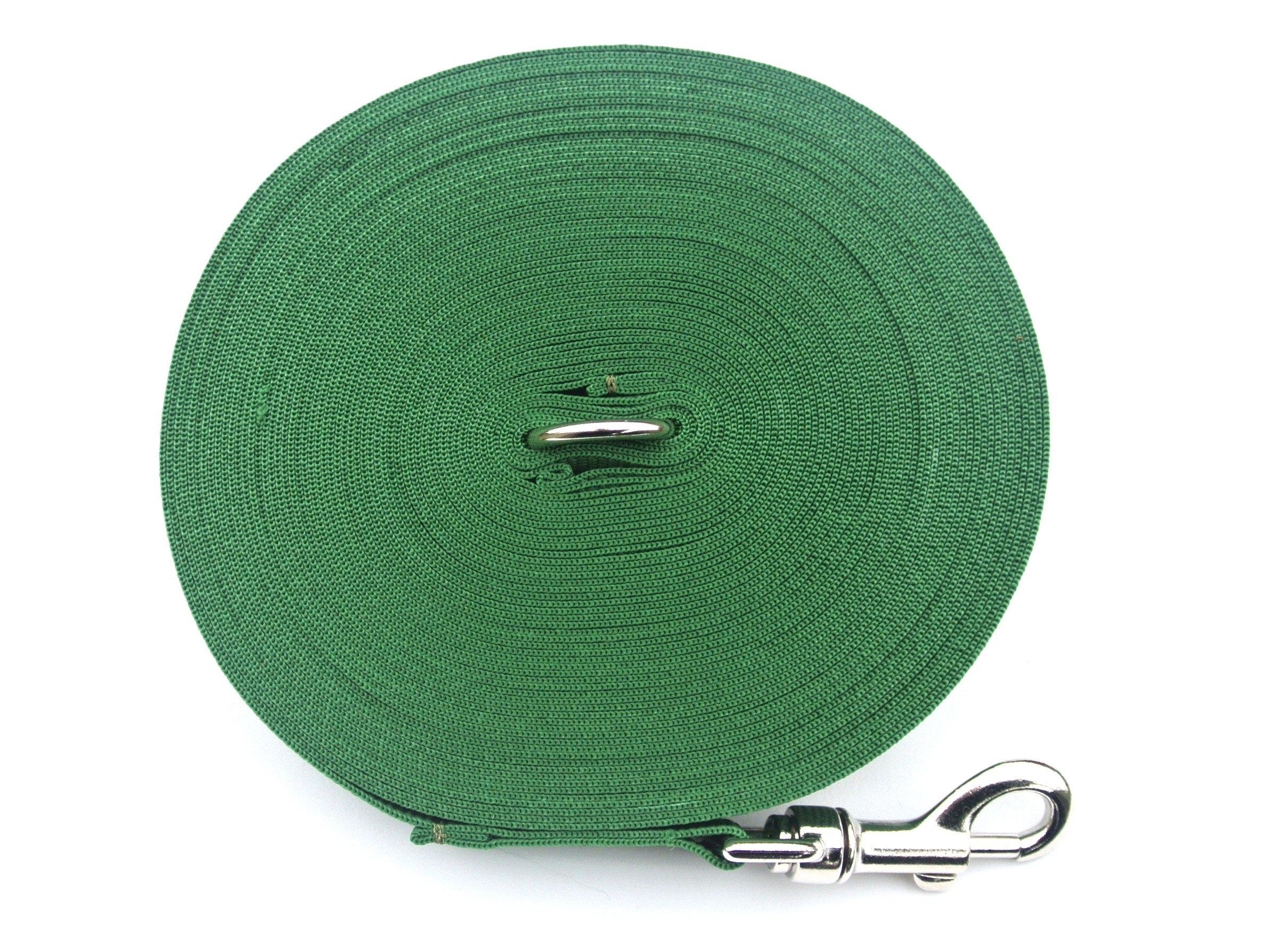 100ft 30m Long Dog Training Lead Obedience Recall Horse Tracking Leash Large 25mm Webbing In GREEN
